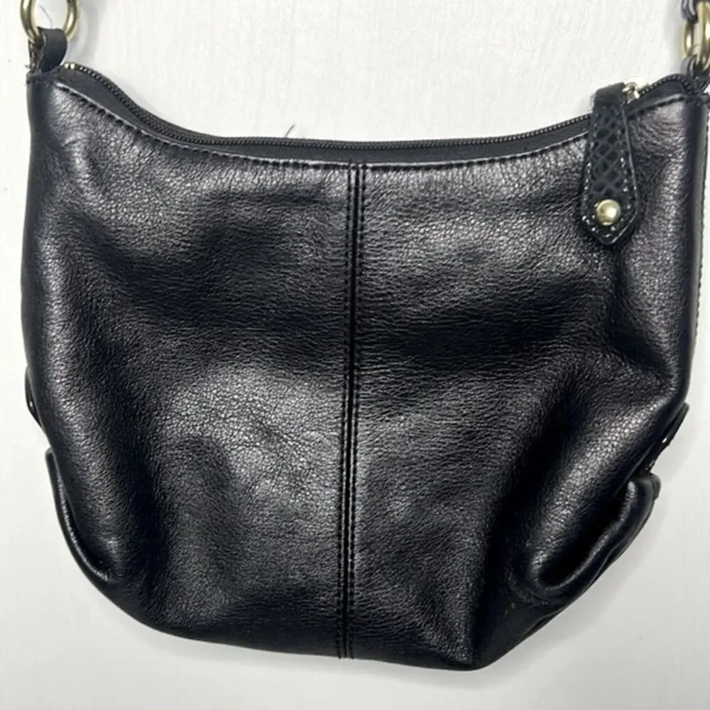 Coach Ashley Black Leather Swingpack Crossbody bag